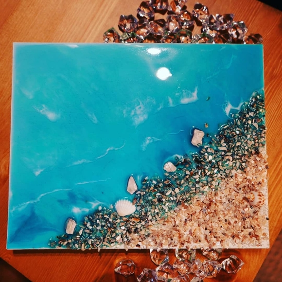 Beach Resin Art - Picture 1 of 5